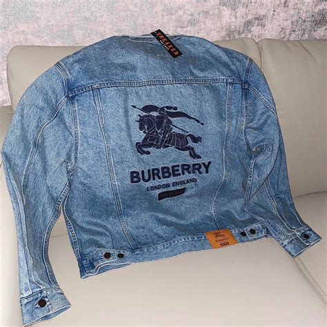 burberry coated denim|burberry denim jacket men's.